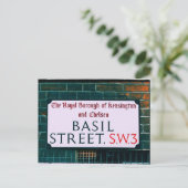 Basil Street - Kensington & Chelsea Briefkaart (Staand voorkant)