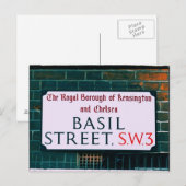 Basil Street - Kensington & Chelsea Briefkaart (Voorkant / Achterkant)