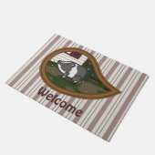 Basil the Pig Doormat Deurmat (Schuin)