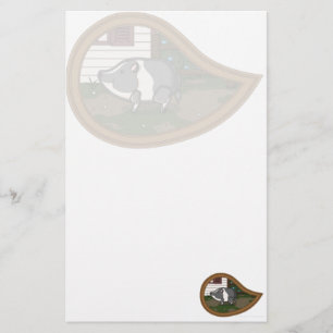 Basil the Pig Stationery Briefpapier