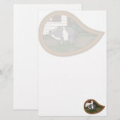 Basil the Pig Stationery Briefpapier (Voorkant / Achterkant)