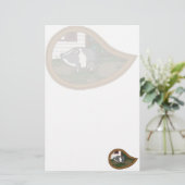Basil the Pig Stationery Briefpapier (Staand voorkant)