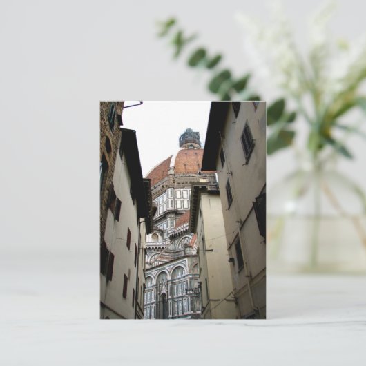 Basilica benaderen briefkaart (Staand voorkant)