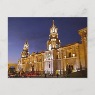 Basilica Cathedral of Arequipa, Peru Briefkaart
