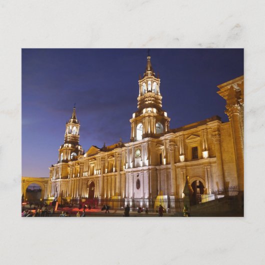 Basilica Cathedral of Arequipa, Peru Briefkaart (Voorkant)