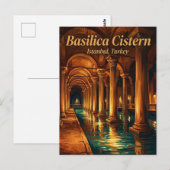 Basilica Cisterne, Istanboel, Marmara Briefkaart (Voorkant / Achterkant)