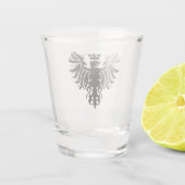 Basilica Corps Phoenix Shot Glass - Zwart Glas (Achterkant)