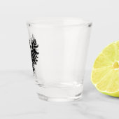 Basilica Corps Phoenix Shot Glass - Zwart Glas (Rechts)
