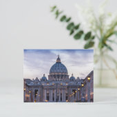 Basilica de San Pietro, Rome (Italië) Briefkaart (Staand voorkant)
