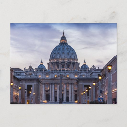 Basilica de San Pietro, Rome (Italië) Briefkaart (Voorkant)