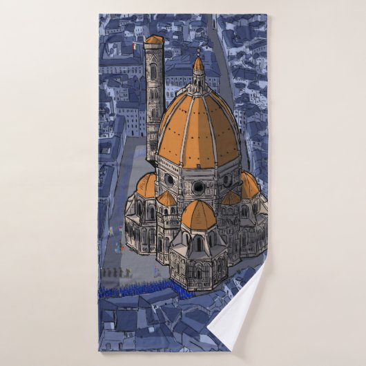 Basilica di San Lorenzo Florence Italië Badhanddoek (Badhanddoek)