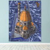 Basilica di San Lorenzo Florence Italië Canvas Afdruk (Insitu (Houten vloer))