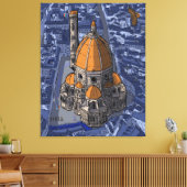 Basilica di San Lorenzo Florence Italië Canvas Afdruk (Insitu (Woonkamer))