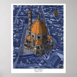 Basilica di San Lorenzo Florence Italië Poster