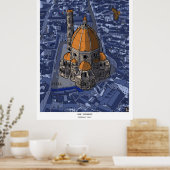 Basilica di San Lorenzo Florence Italië Poster (Keuken)