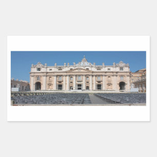 Basilica di San Pietro, Vaticaanstad, Rome, Itali Rechthoekige Sticker