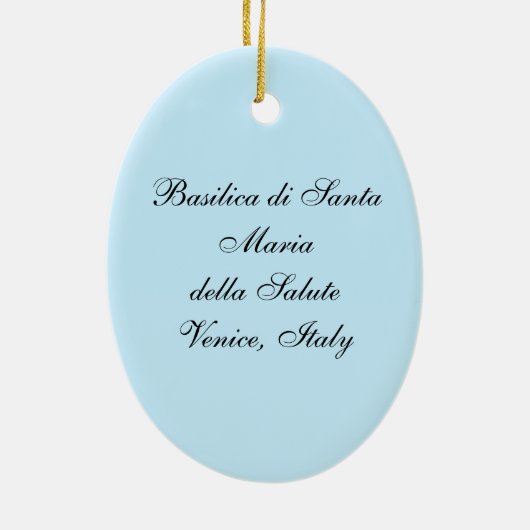 Basilica di Santa Maria della Salute Keramisch Ornament (Achterkant)
