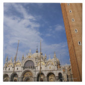 Basilica en Bell Tower St Mark's Square Venice Tegeltje (Voorkant)