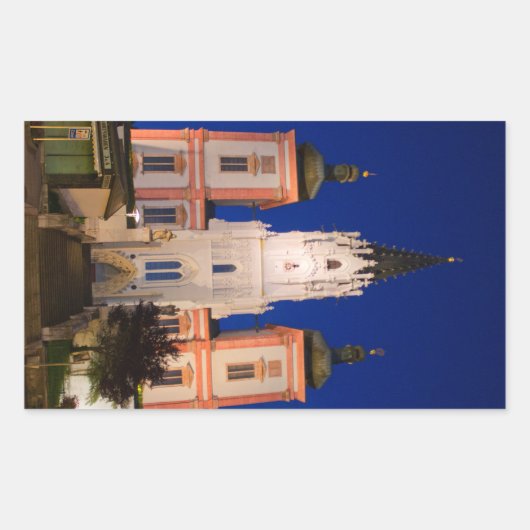 Basilica in Mariazell Rechthoekige Sticker (Voorkant)
