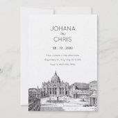  Basilica kathedraal bruiloft Kaart (Voorkant)