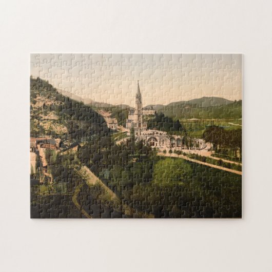Basilica Notre Dame, Lourdes, Frankrijk Legpuzzel (Horizontaal)