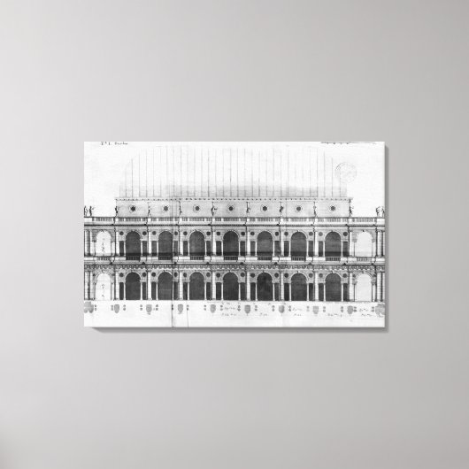 Basilica Palladiana bij Vicenza Canvas Afdruk (Voorkant)
