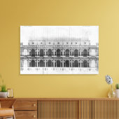 Basilica Palladiana bij Vicenza Canvas Afdruk (Insitu (Woonkamer))