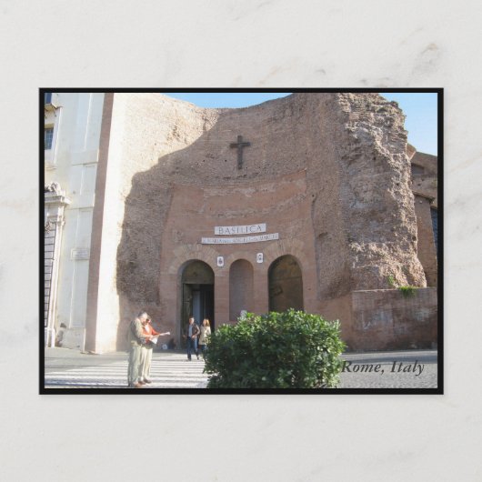 Basilica Rome, Italië Briefkaart (Voorkant)