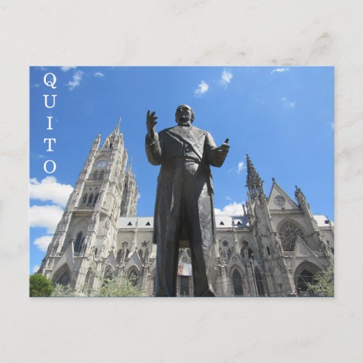 basílica statue quito briefkaart (Voorkant)
