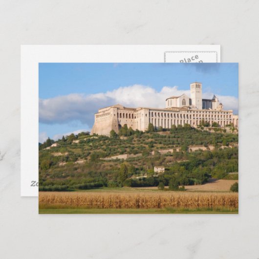 Basilica van Assisi Briefkaart (Voorkant / Achterkant)