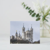 Basilica van het briefkaart Notre-Dame de Fourvièr (Staand voorkant)