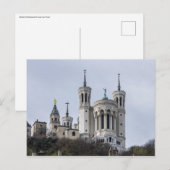 Basilica van het briefkaart Notre-Dame de Fourvièr (Voorkant / Achterkant)