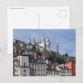 Basilica van het briefkaart Notre-Dame de Fourvièr (Voorkant / Achterkant)