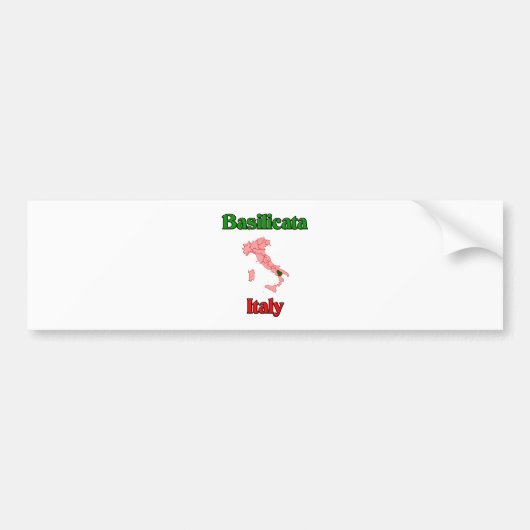 Basilicata Italië Bumpersticker (Voorkant)
