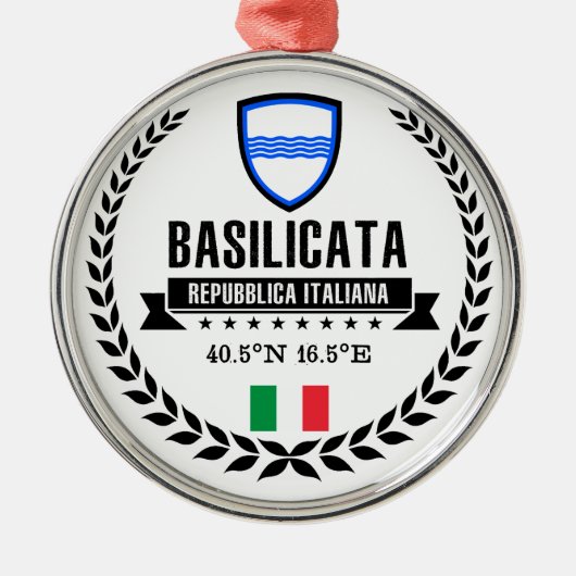 Basilicata Metalen Ornament (Voorkant)