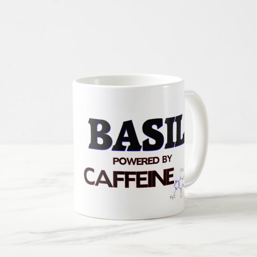 Basilicum aangedreven door Caffeine Koffiemok (Voorkant rechts)