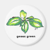 Basilicum, geaux green magneet (Voorkant)