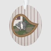 Basilicum het Varken Acryl Ornament (voorkant)