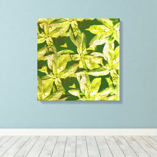 Basilicumkruid, keukenkunst, omwikkeld canvas (Insitu (Houten vloer))