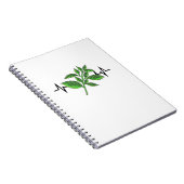 Basilicumplant Hartslag Notitieboek (Rechterzijde)