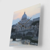 Basiliek in Rome, Italië Vierkante Klok (Hoek)