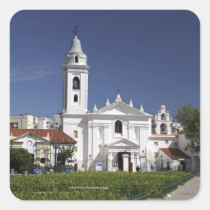 Basiliek Nuestra Senora del Pilar in Recoleta Vierkante Sticker