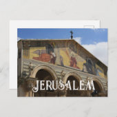 Basiliek van Agony Jeruzalem Israël Briefkaart (Voorkant / Achterkant)