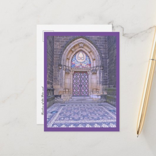 Basiliek van de Heiligen Petrus en Paulus, PRAAG Briefkaart (Voorkant / Achterkant in situ)