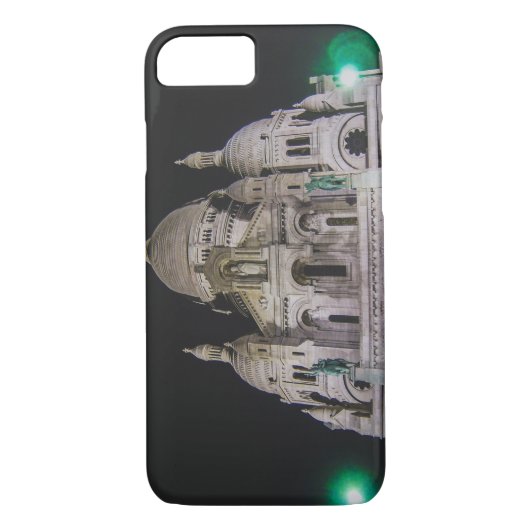 Basiliek van de Sacré Coeur, Parijs bij nacht Case-Mate iPhone Case (Achterkant)