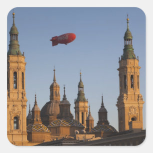 Basiliek van Onze-Lieve-Vrouw van de Pilaar Vierkante Sticker