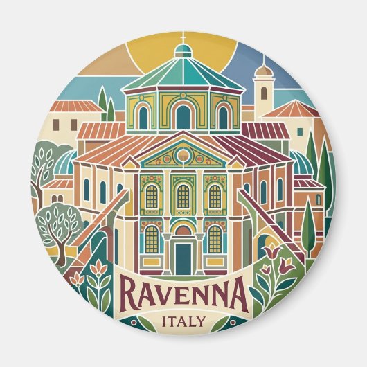 Basiliek van San Vitale Italië Magneet (Voorkant)
