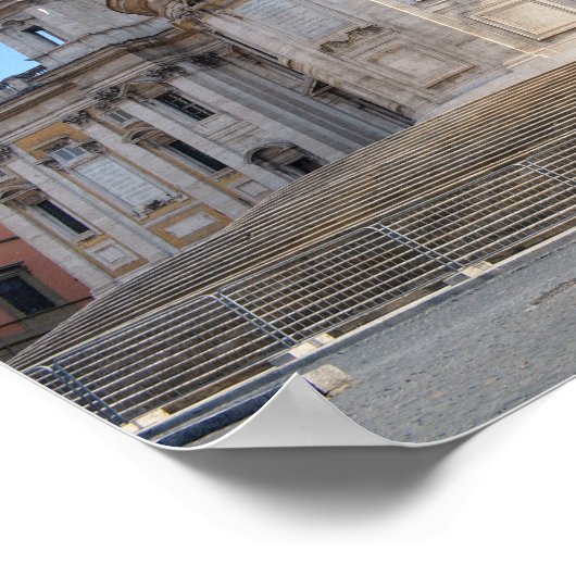 Basiliek van Santa Maria Maggiore in Rome Poster (Hoek)