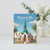 Basiliek van St. Anne Republiek Congo Briefkaart (Staand voorkant)