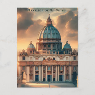Basiliek van St. Peter Italië Europa Reizen Briefkaart